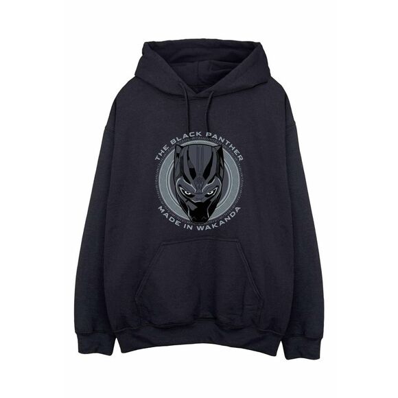 Black Panther Mens Made In Wakanda Cotton Hoodie / Black